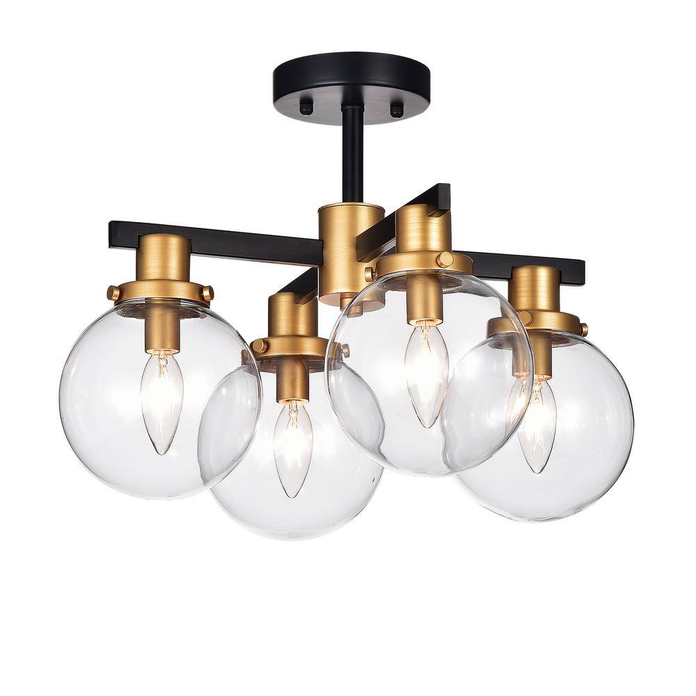 Tegan 17.5 in. 4-light Indoor Multi-Finish Flush Mount Chandelier price history on PriceWatchPro