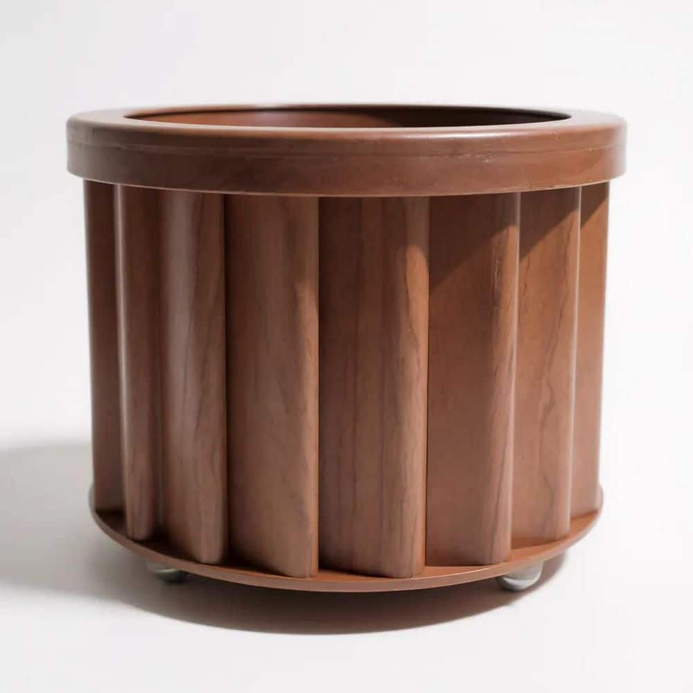 Lana 8.38 in. W x 6.25 in. H Dark Brown Aluminium Metal Round Indoor/Outdoor Multipurpose Planter price history on PriceWatchPro