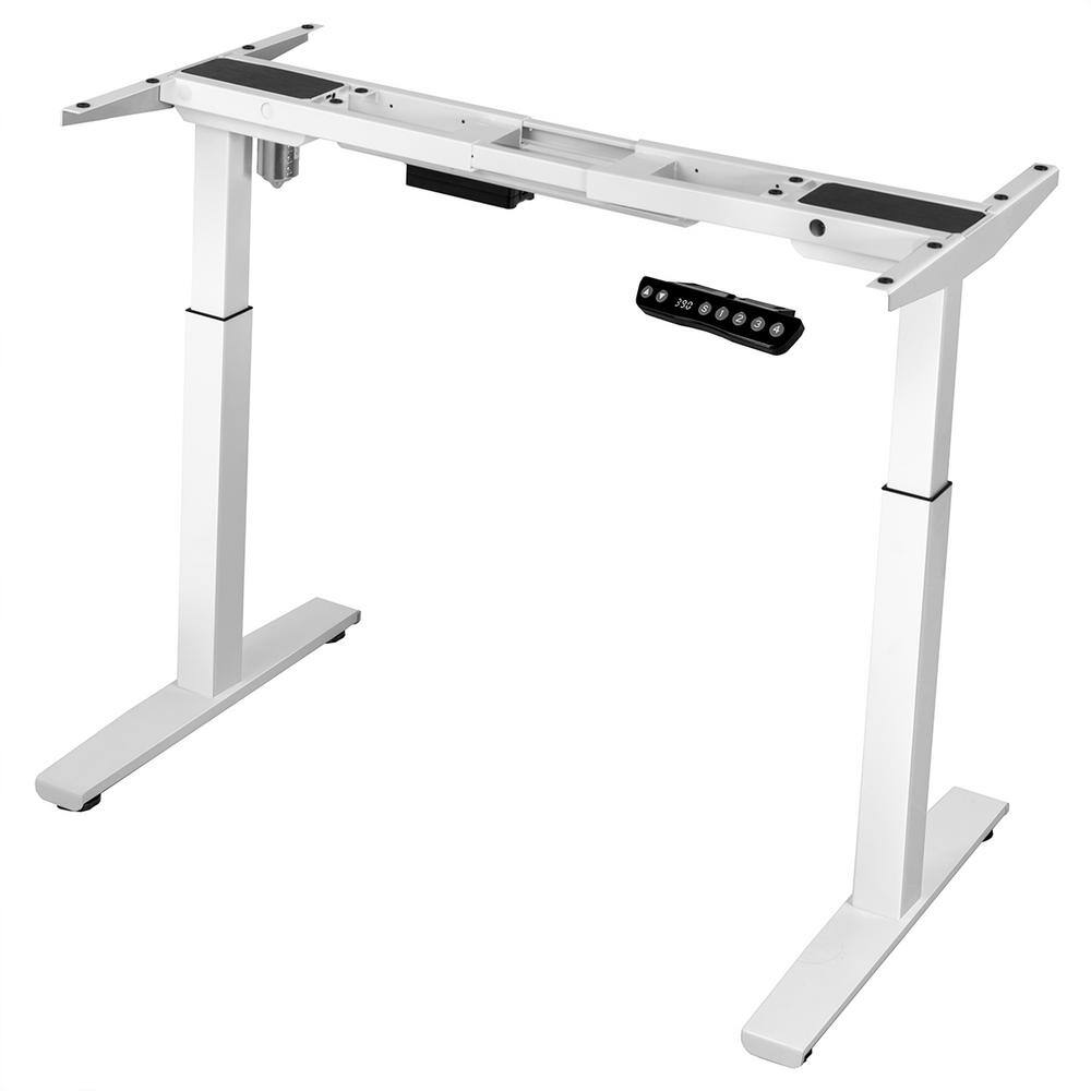 Buy Electric 46 in. White Steel Standing Desk Frame Adjustable