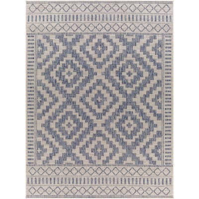 Artistic Weavers Palo Blue 7 ft. x 9 ft. Global Indoor/Outdoor Area Rug