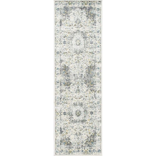 nuLOOM Verona Vintage Persian Gray 2 ft. x 6 ft. Runner Rug