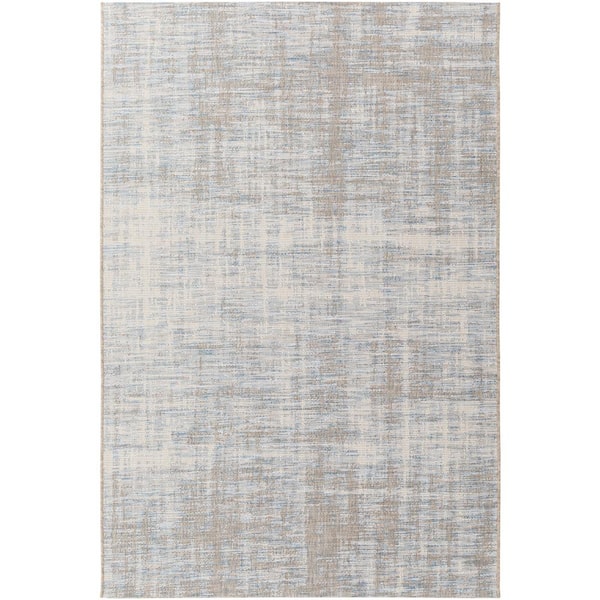 Evonne Sky Blue 5 ft. x 8 ft. Indoor/Outdoor Patio Area Rug
