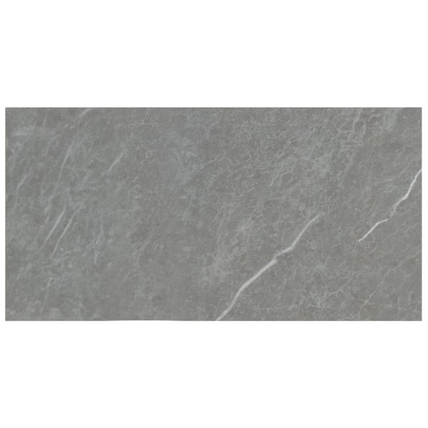 MSI Exeter Matte Gray Stone Look Porcelain Rectangle Tile 12 in. x