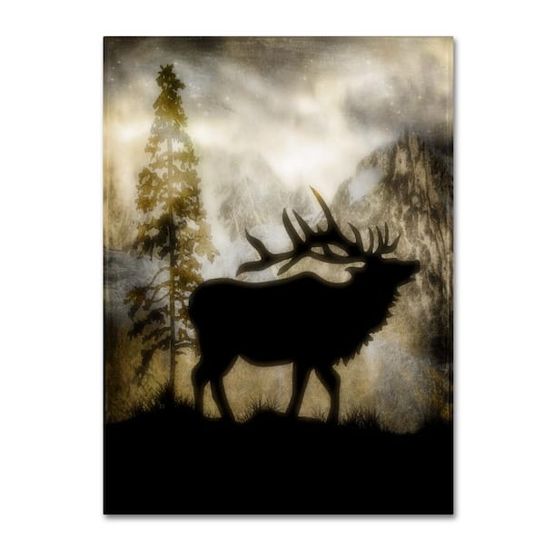 Mystic Elk by LightBoxJournal Hidden Frame 14 in. x 19 in.