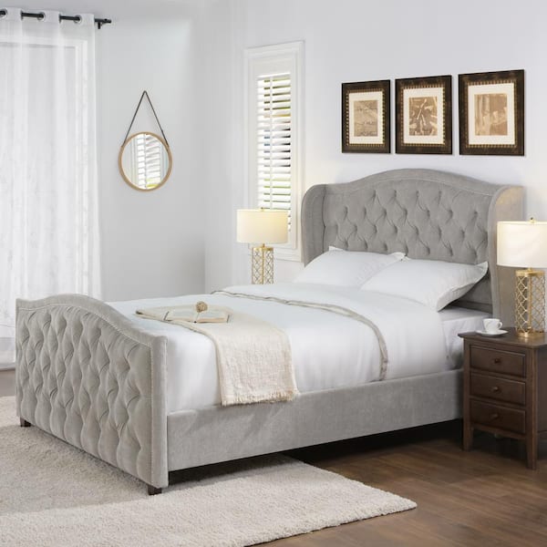 Grey Queen Bed Frame Top Ers 50, Grey Queen Size Bed Frame With Drawers