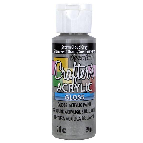 DecoArt 2-oz. Storm Cloud Grey Gloss Crafter's Acrylic Paint