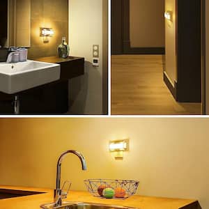 2-Watt 3000K Soft White Retro Plug In Dimmable Dusk to Dawn Integrated LED Night Light