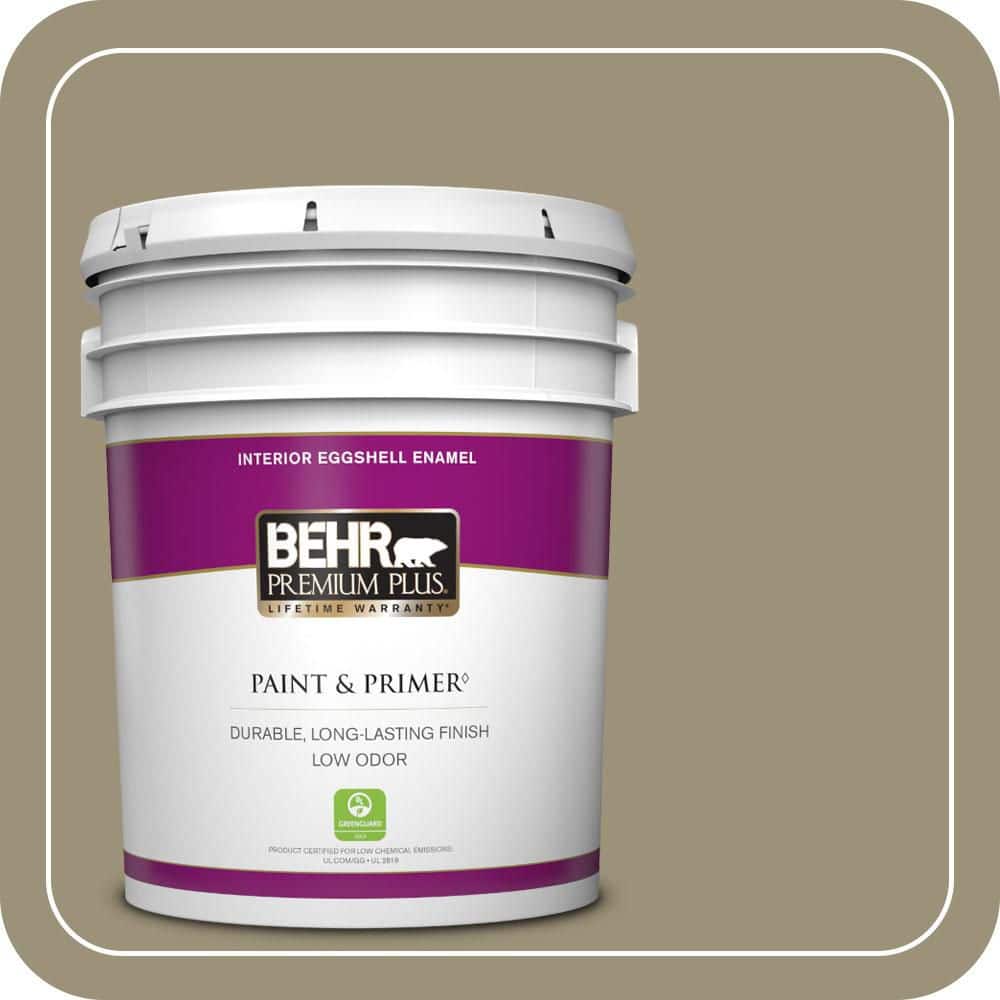 5 gal. #N340-5 Grassy Savannah Eggshell Enamel Low Odor Interior Paint & Primer price history on PriceWatchPro