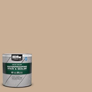 1 qt. #N260-3 Polo Tan Solid Color Waterproofing Exterior Wood Stain and Sealer