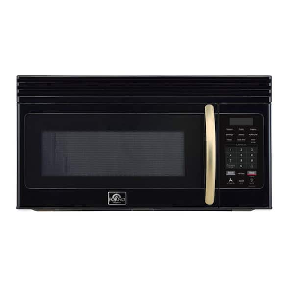 Scalo 1000W 30 in. Over the Range Microwave, Black, 1.6 cu. ft, 300 CFM Convertible Vent