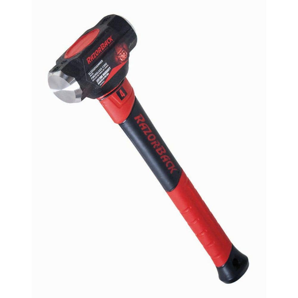 Razor-Back 4 lb. Sledge Hammer with 15 in. Fiberglass Handle