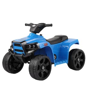 6-Volt Kids Ride on ATV Car 4 Wheelers Electric Quad with Horn and LED Lights, Blue