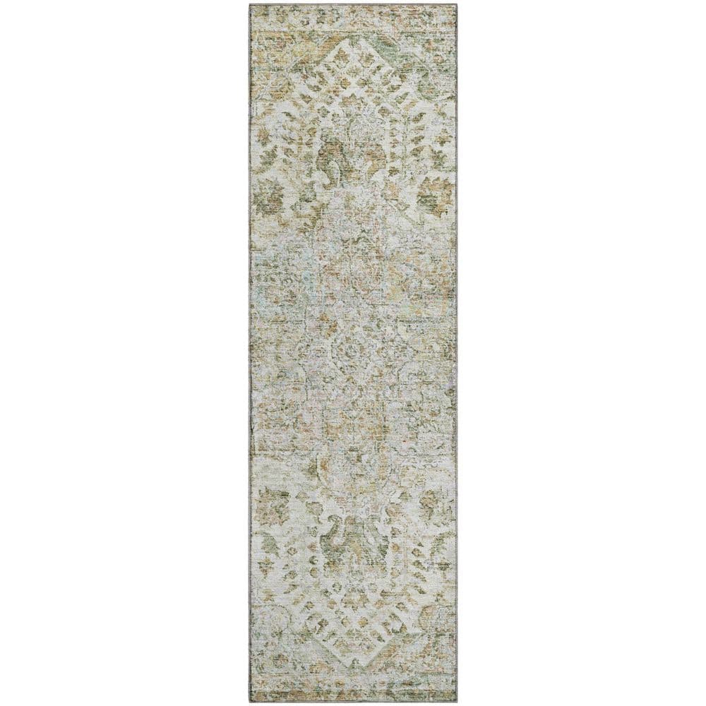 Mayfield Premium Machine Washable Abstract AMF2138 Ivory 2 ft. x 7 ft. Runner Rug price history on PriceWatchPro