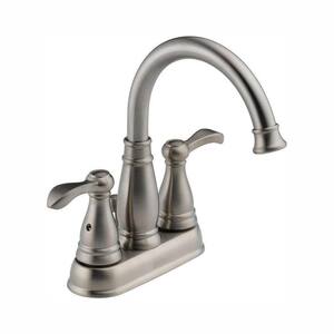 Porter 4 in. Centerset 2-Handle Bathroom Faucet in Brushed Nickel