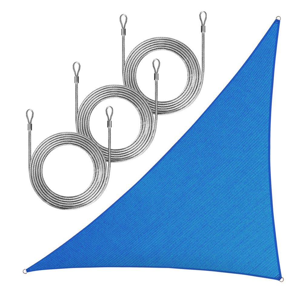 14 ft. x 14 ft. x 19.8 ft. Right Triangle Sun Shade Sail with Rope-Blue price history on PriceWatchPro