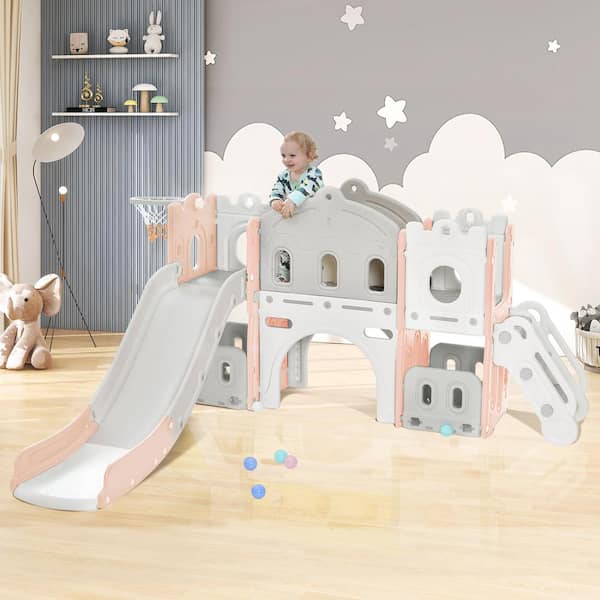 TIRAMISUBEST Multi-Color Indoor Stacking Play Structure Foam Block Playset  for Toddlers TXXY296157AAJ - The Home Depot