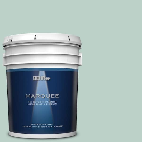 BEHR MARQUEE 1 gal. #S420-2 Moon Glass Flat Exterior Paint & Primer