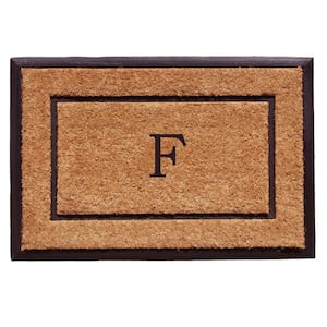 The General Monogram Doormat, 18" x 30", Letter F