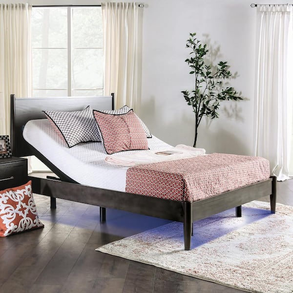Furniture of America Harmony Black Full Adjustable Bed Frame with Zero Gravity