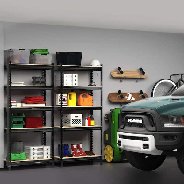 Storage Shelves 5-Tier Adjustable, Heavy Duty Metal Storage Utility Rack Shelf Unit for Pantry Closet