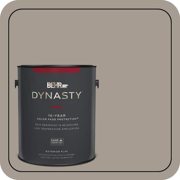 BEHR DYNASTY 1 gal. #N200-4 Rustic Taupe Flat Exterior Stain-Blocking Paint & Primer