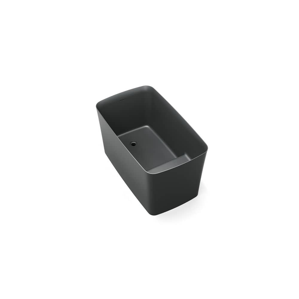 Kyoto 47 in. x 27.5 in. Japanese Soaking Bathtub with Reversible Drain and Built-in Seat in Matte Black Stone Resin price history on PriceWatchPro