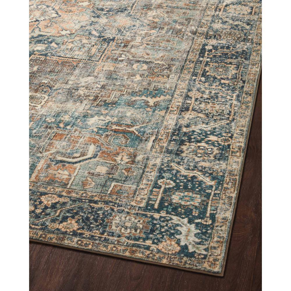Elysian Blue Oriental 5' x 7'6" Synthetic Area Rug