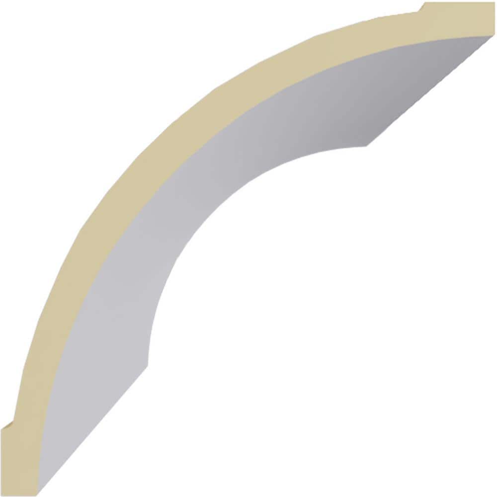 Primed White Polyurethane Geometric Crown Moulding Sample
