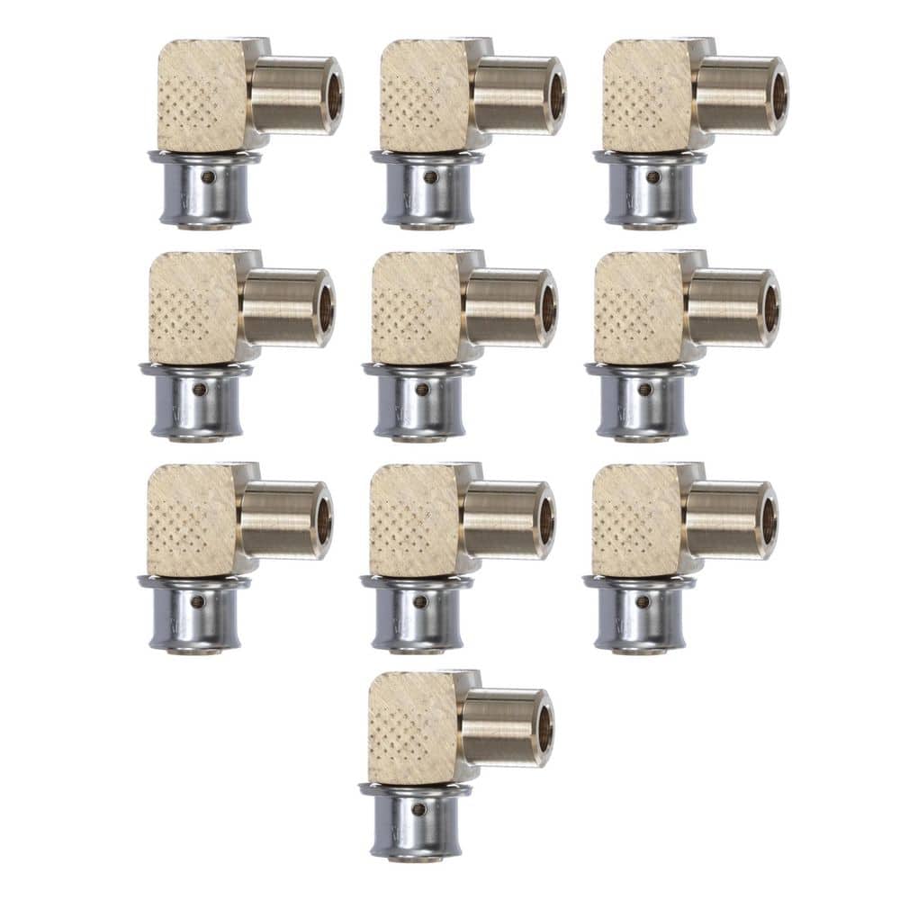 PureFlow 1/2 in. Press x 1/2 in. FTG Zero Lead Bronze 90° Elbow (10-pack) price history on PriceWatchPro