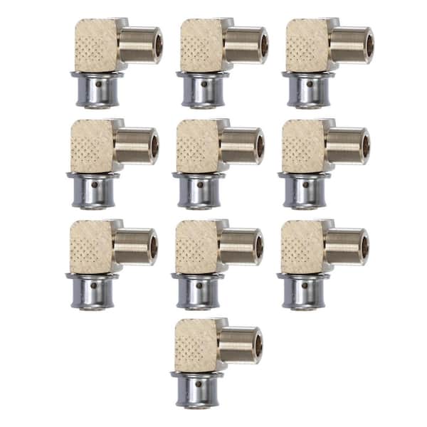 Viega PureFlow 1/2 in. Press x 1/2 in. FTG Zero Lead Bronze 90° Elbow (10-pack)