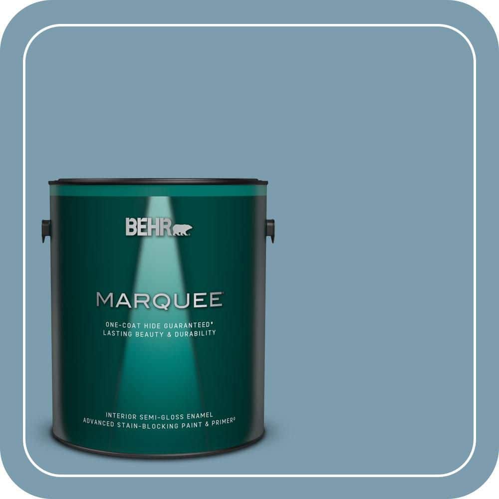 1 gal. #PMD-14 Yacht Harbor Semi-Gloss Enamel Interior Paint & Primer price history on PriceWatchPro