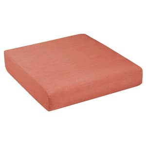 Sunbrella Cast Coral Square Outdoor Seat Cushion