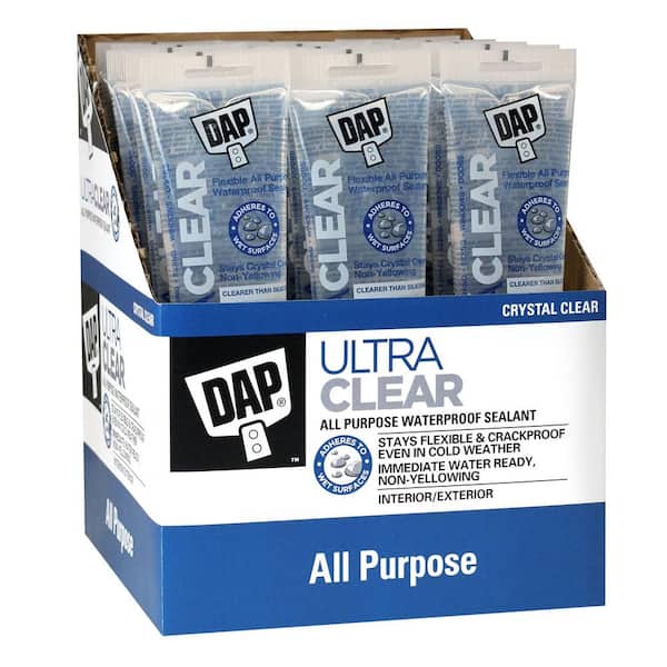 DAP Ultra Clear 5 oz. All Purpose Waterproof Sealant (15-Pack)