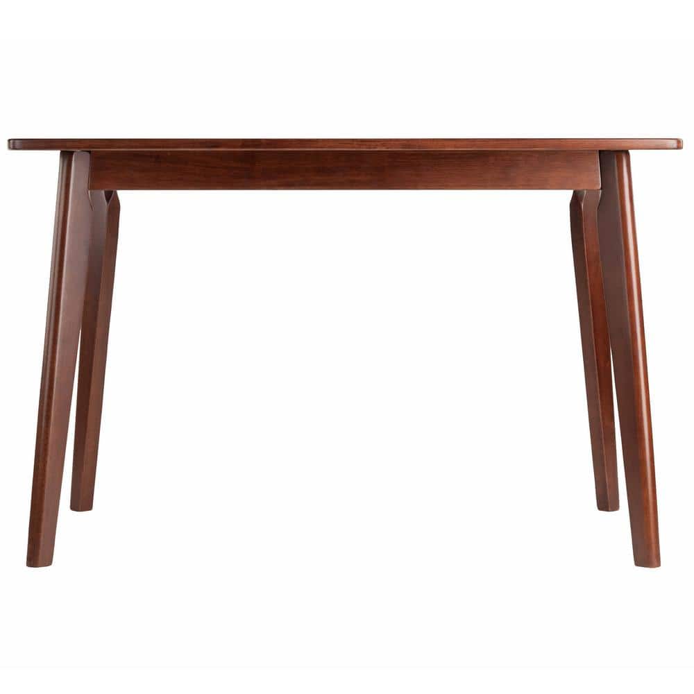Winsome Shaye Walnut Solid Wood Mid-Century Modern Dining Table