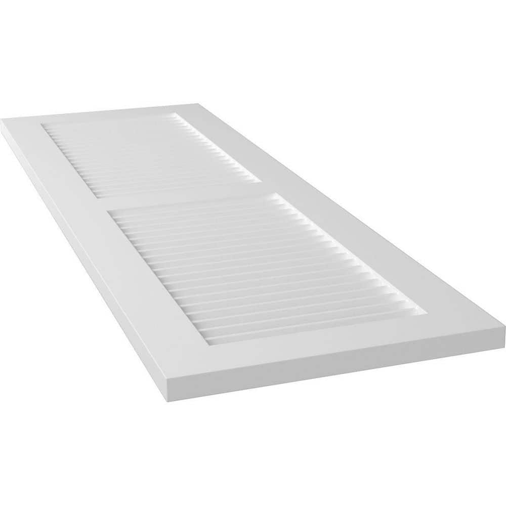 15" x 80" Unfinished PVC Louver Shutters