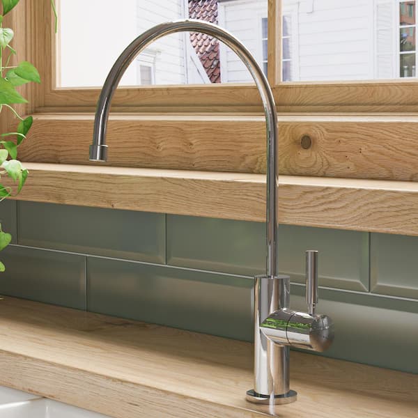 Single-Handle Instant Cold Water Dispenser in Polished Stainless Steel