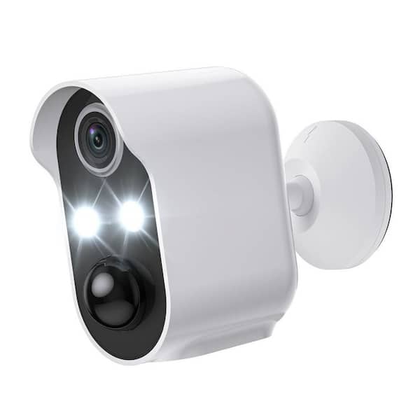 Wireless Outdoor Security Camera w HD Coverage, Color Night Vision, 2-Way Audio, AI Motion Detection, 2.4G WiFi (1-Pack)