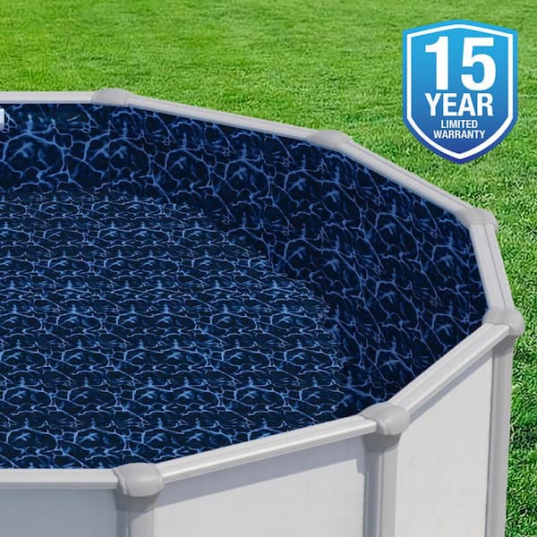 Blue Wave Evening Bay 12 ft. x 24 ft. Oval 48/54 in. Overlap Liner