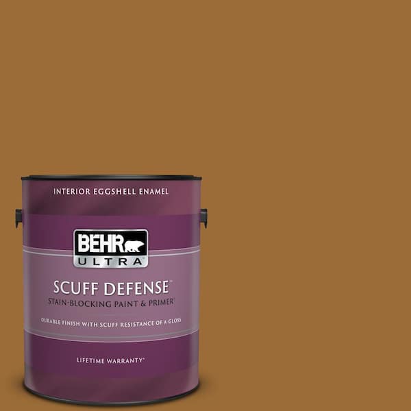 BEHR ULTRA 1 gal. #PPU6-01 Curry Powder Extra Durable Eggshell Enamel Interior Paint & Primer