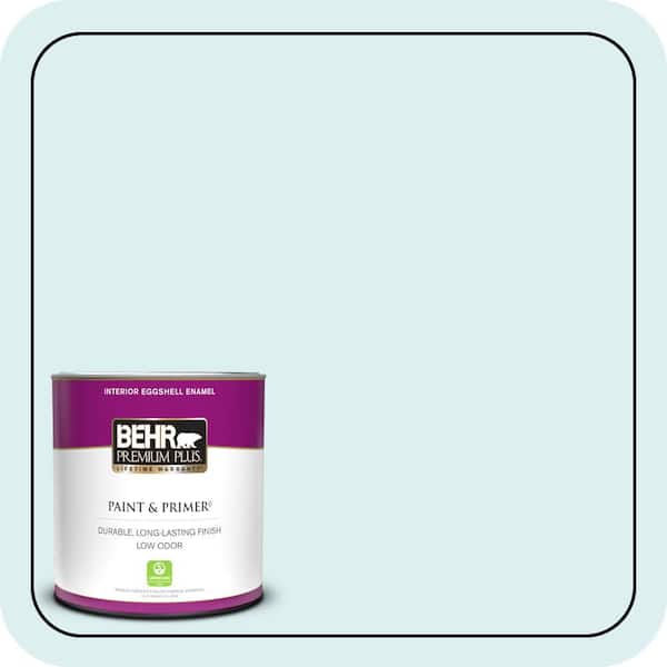 BEHR PREMIUM PLUS 1 qt. #510A-1 Soar Eggshell Enamel Low Odor Interior Paint & Primer