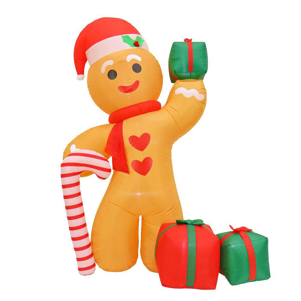 First Traditions - 8 ft. Inflatable Blow Up Gingerman with 6 Warm White LED Lights price history on PriceWatchPro