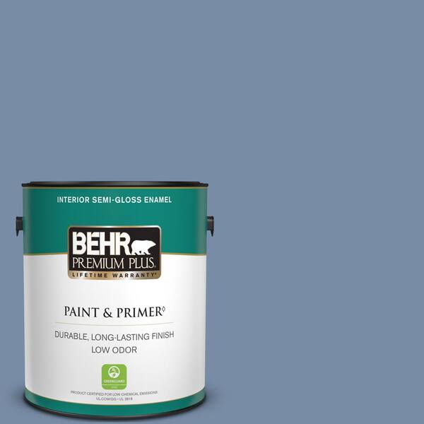 BEHR PREMIUM PLUS 1 gal. #590F-5 Magic Spell Semi-Gloss Enamel Low Odor Interior Paint & Primer