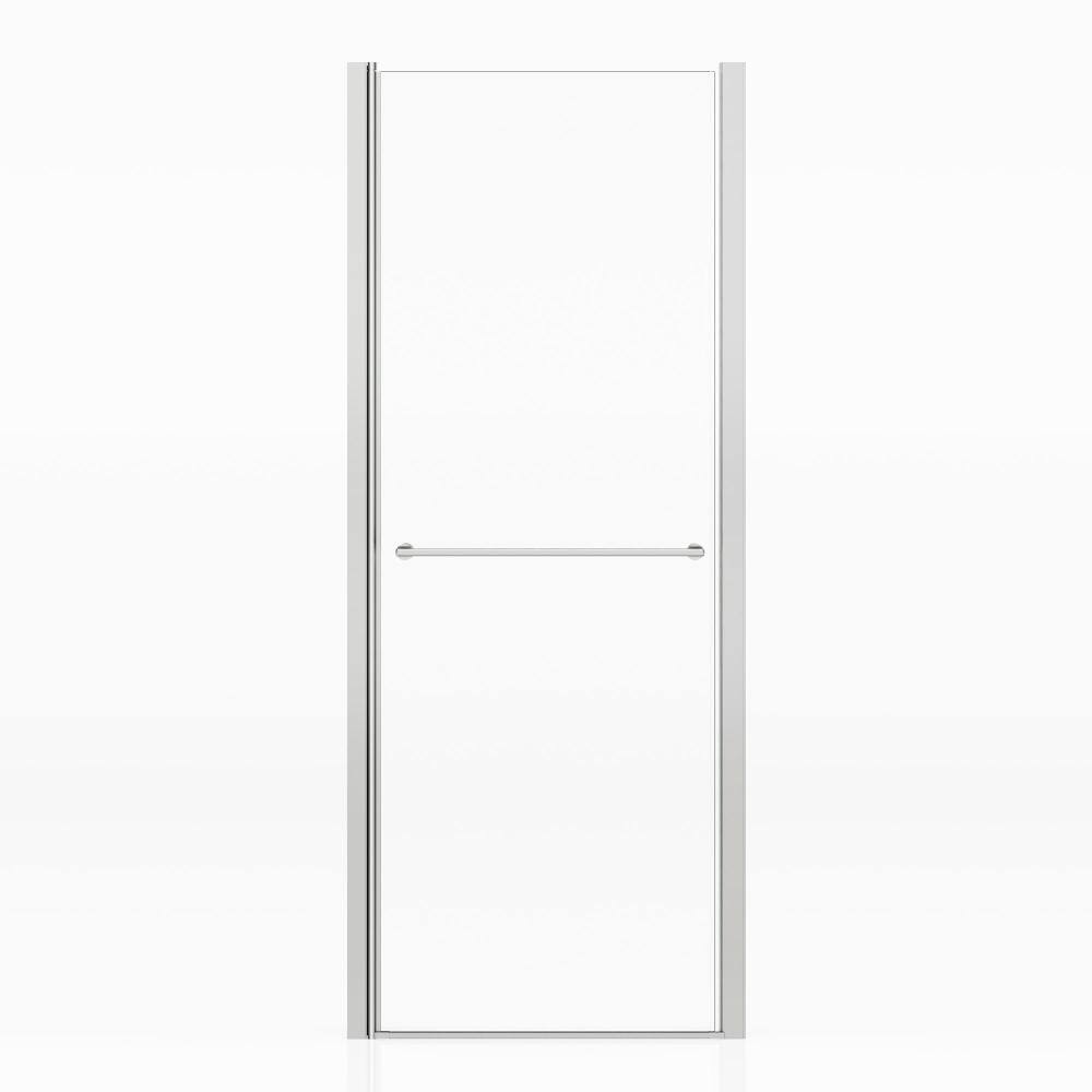 36-38 in. W x 72 in. H Pivot Semi-Frameless Swing Shower Door in Brushed Nickel with Frosted Tempered Glass price history on PriceWatchPro