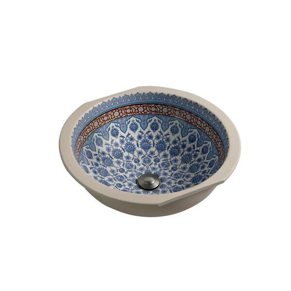 KOHLER Camber Vitreous China Oval Undermount Bathroom Sink in Biscuit