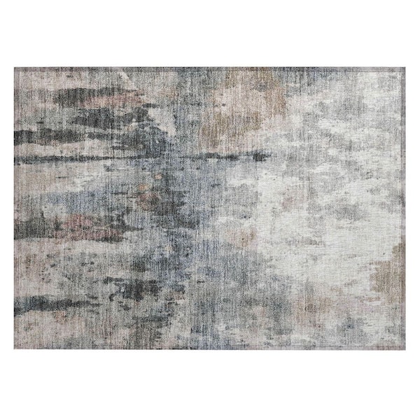Chantille Machine Washable Indoor/Outdoor Abstract ACN2284 Beige 1 ft. 8 in. x 2 ft. 6 in. Accent Rug