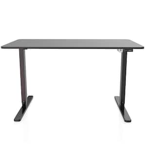 55 in. x 28 in. Standing Desk Black Electric Height Adjustable Table Home Office Desk Computer Desk