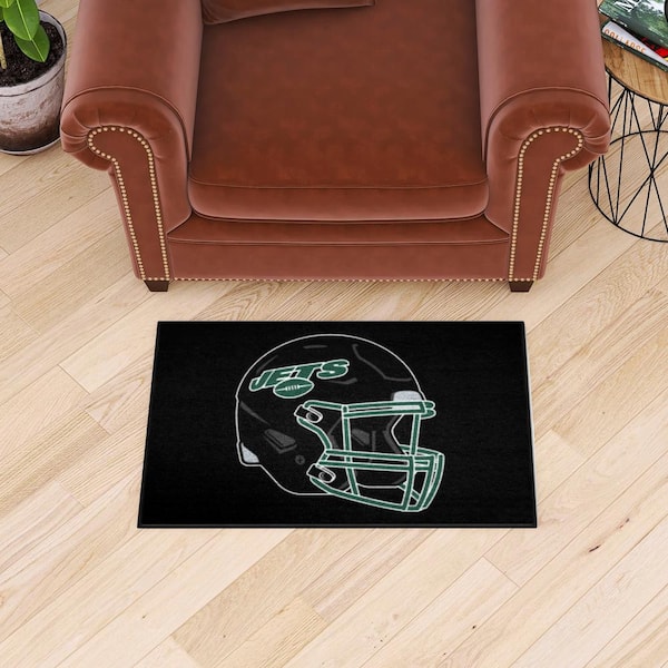 FANMATS New York Jets Green 3 ft. x 2 ft. Mascot Helmet Area Rug 31750 - The  Home Depot