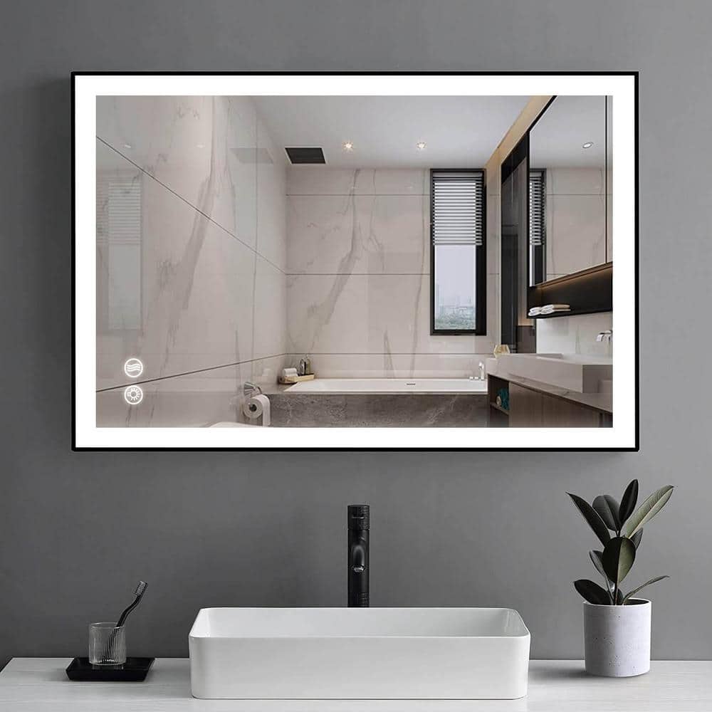 Gold Framed Full Length LED Rectangular Mirror