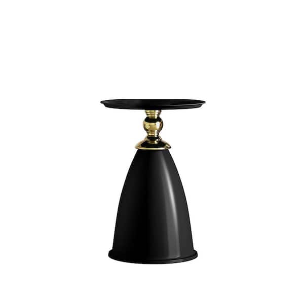 Black Iron Round Outdoor Side Table 1-Piece