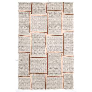 Neutral 5 ft. x 8 ft. Rectangle Striped Polyester Area Rug